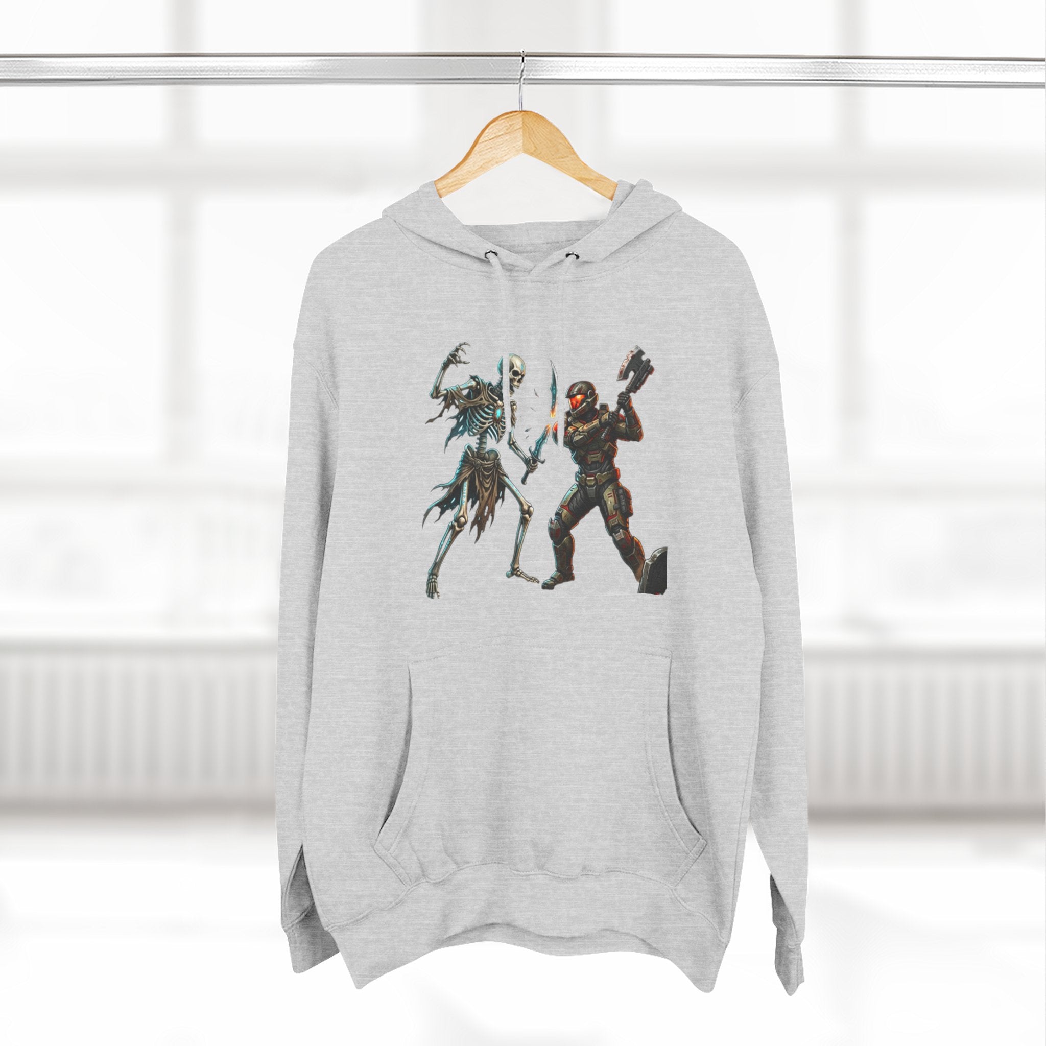 Three-Panel Fleece Hoodie