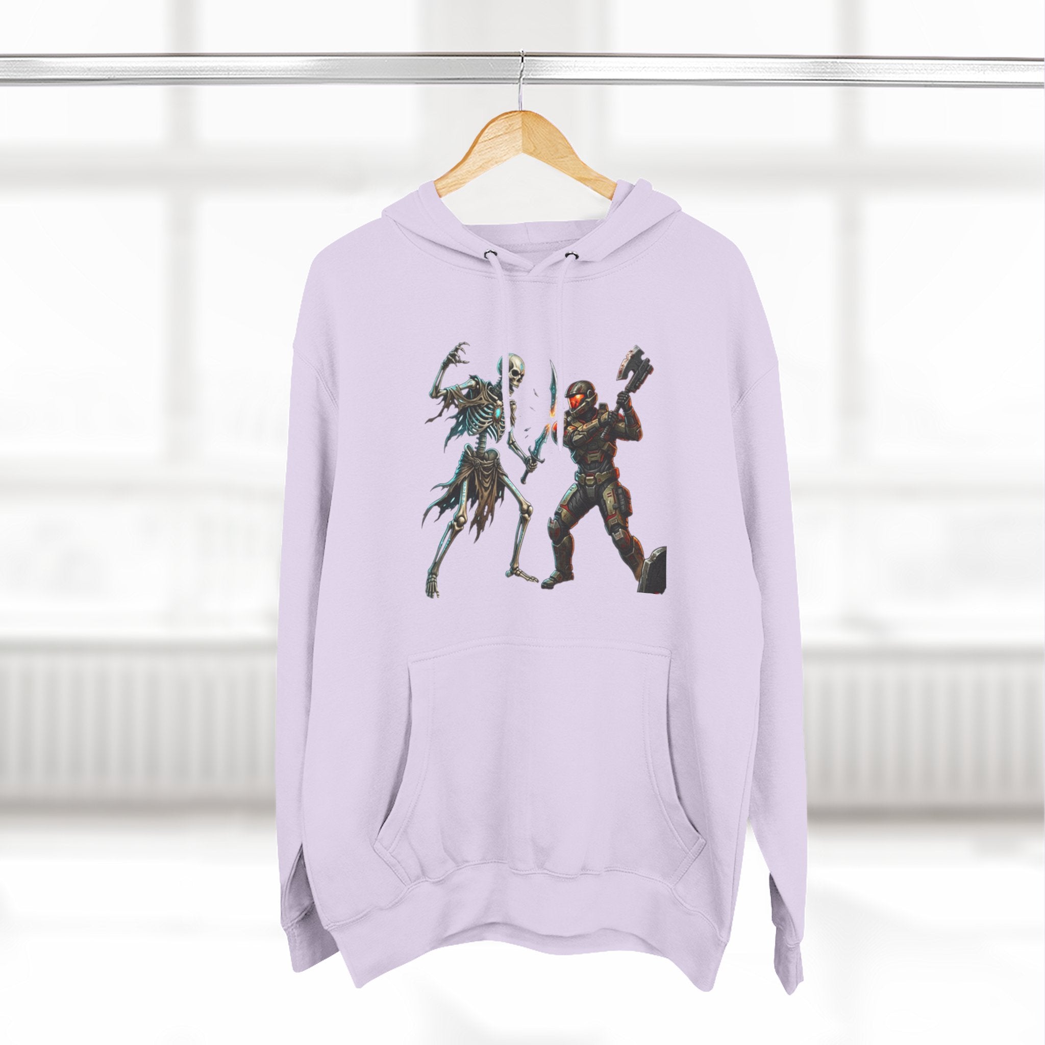 Three-Panel Fleece Hoodie