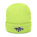 Ribbed Knit Beanie (Embroidery)