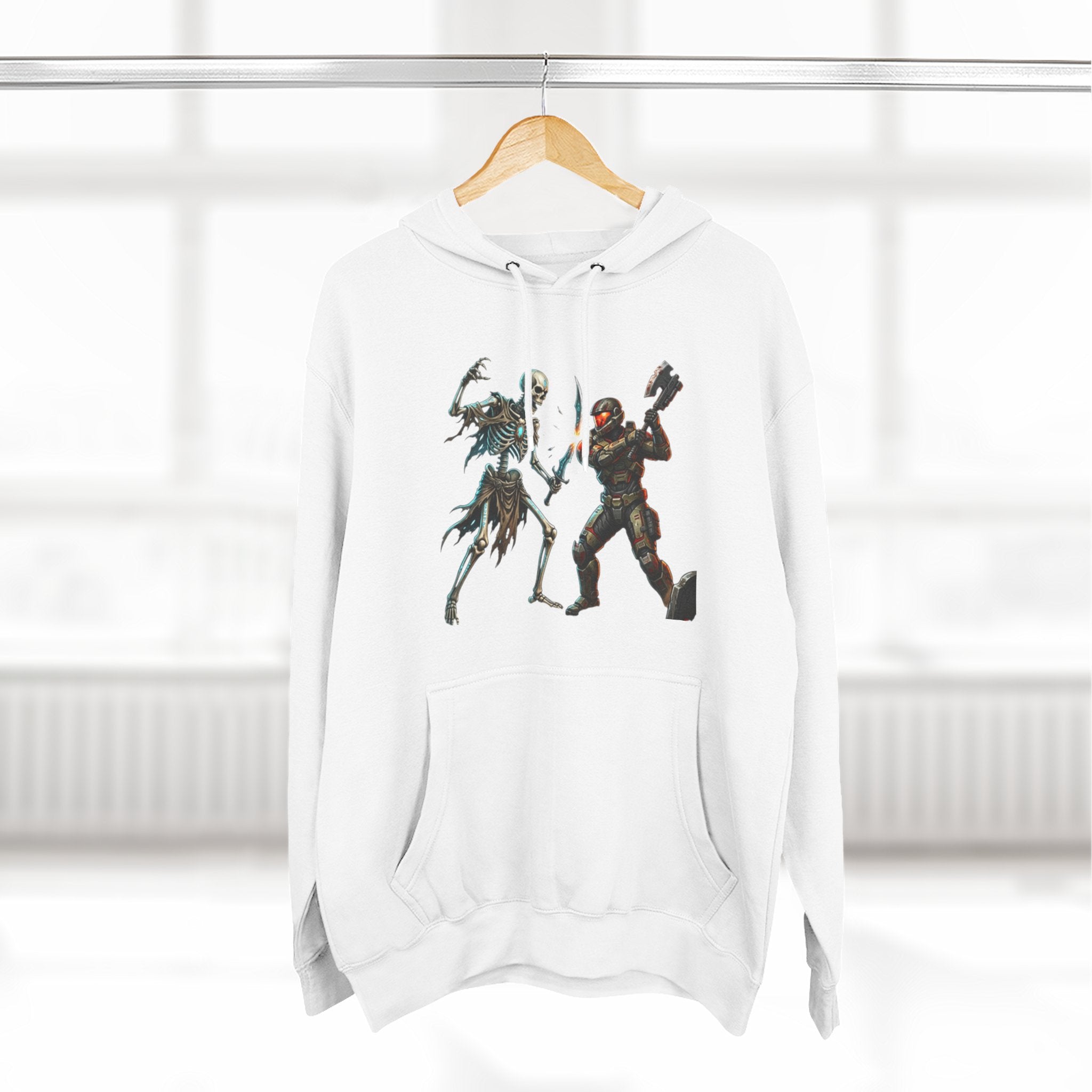 Three-Panel Fleece Hoodie