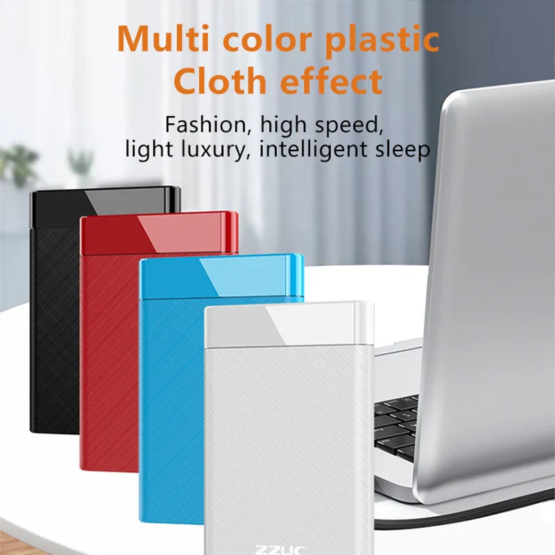2.5-Inch Tool-Free USB 3.1 Type-C SSD/HDD Enclosure Portable SATA External Drive Case