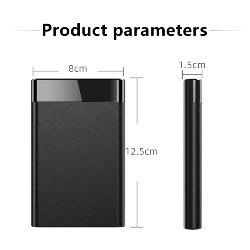 2.5-Inch Tool-Free USB 3.1 Type-C SSD/HDD Enclosure Portable SATA External Drive Case